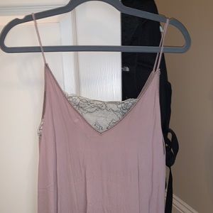 Pink and Lacey Tank top
